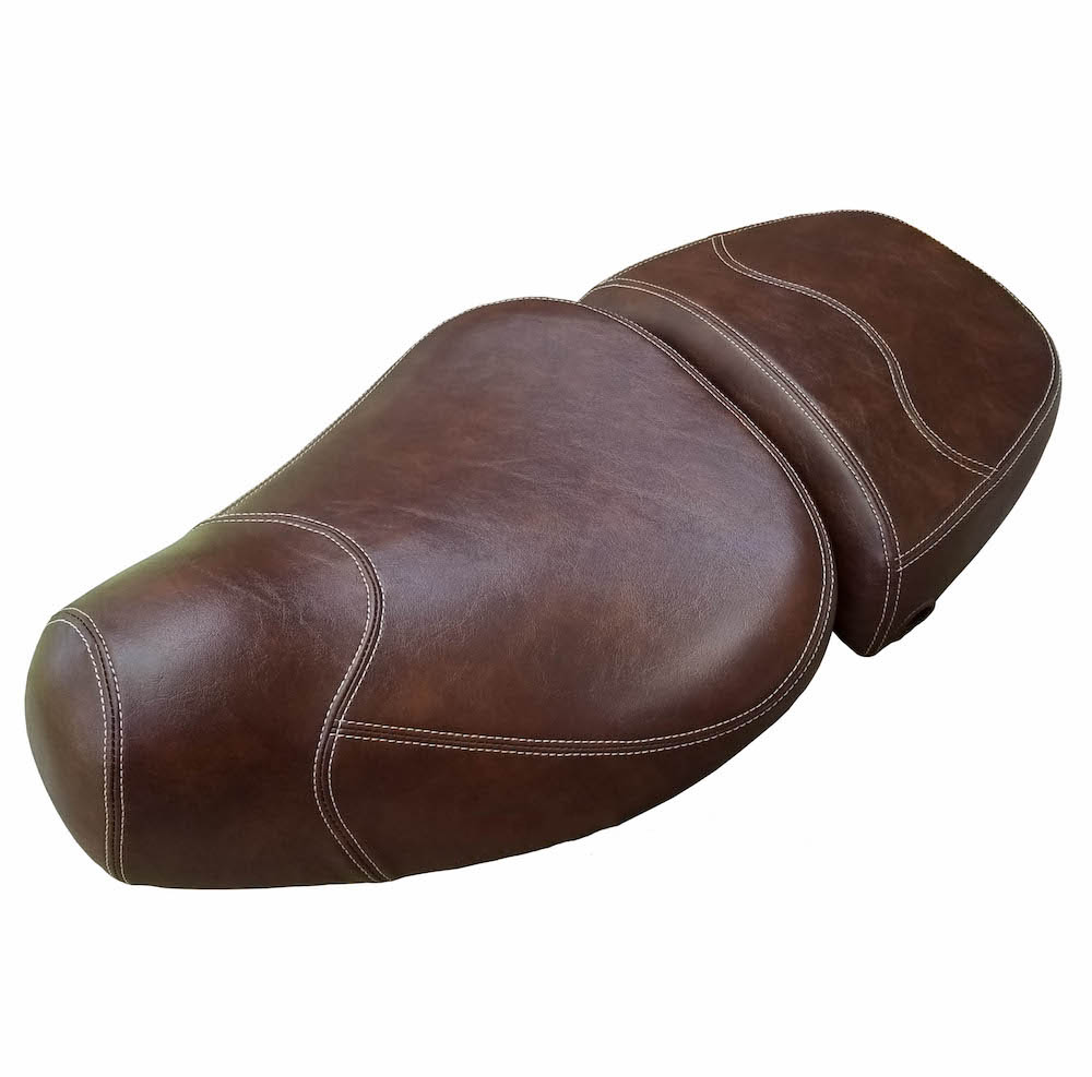 Leather Style Vespa LXV 50 125 150 Whiskey Seat Cover Handmade